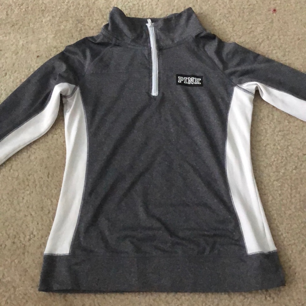 PINK Quarter Zip Pullover- Perfect condition